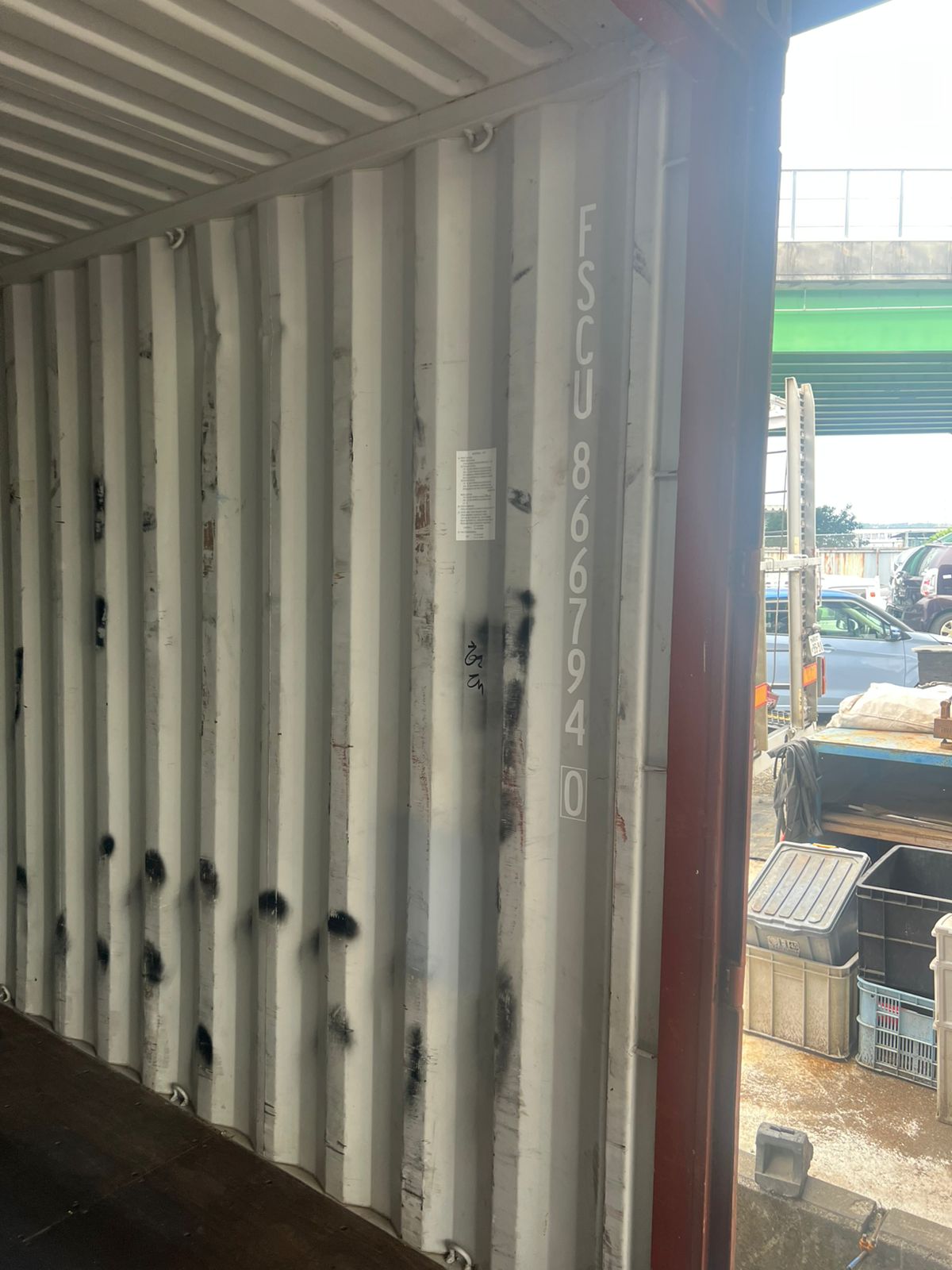 Sealed and labeled, ready for port handover
