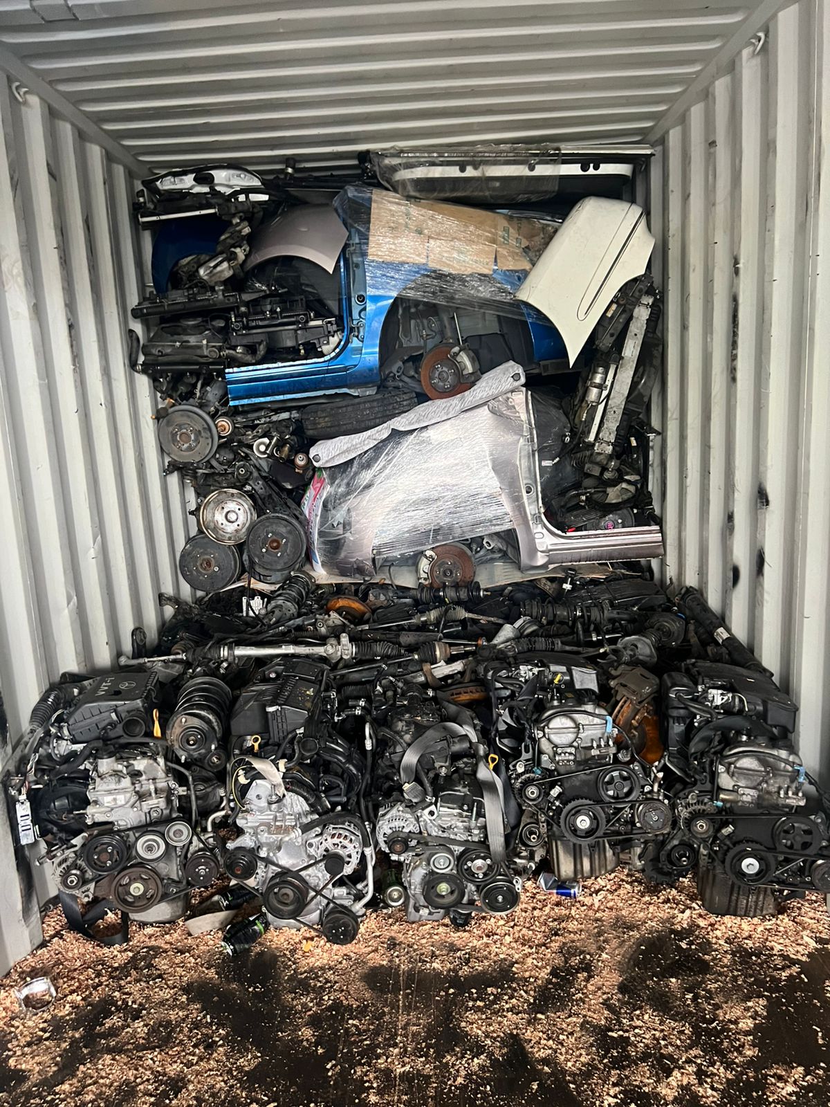 Front clips and engines, mixed-load optimization