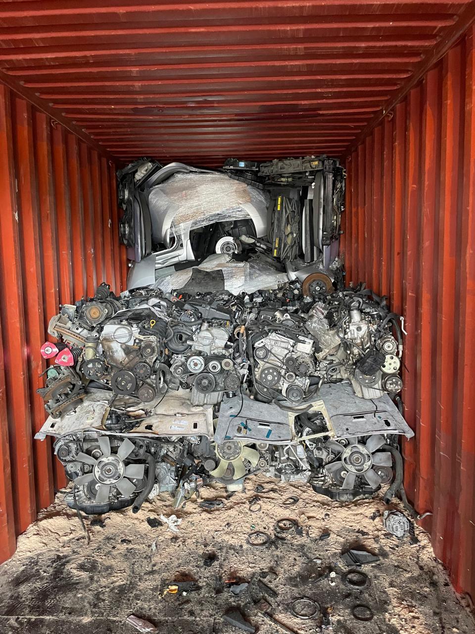 Engine wall under wrapped front-end assemblies